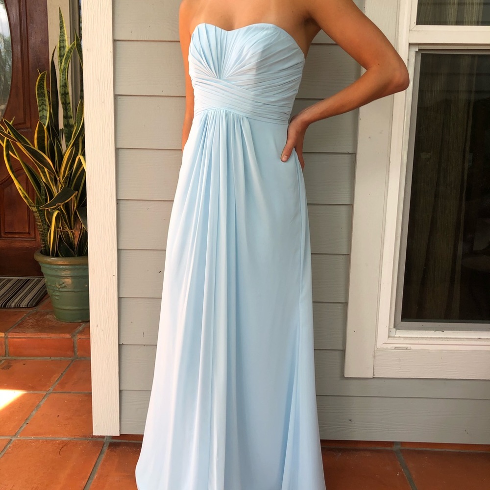 David’s Bridal Light Blue Dress